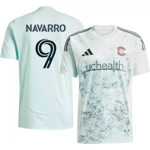 adidas Adult Colorado Rapids Rafael Navarro #9 2025 Secondary Replica Jersey, Men's, Small, Green