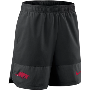Nike Men's Arkansas Razorbacks Black Dri-FIT Woven Shorts, XL