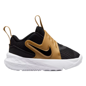 Nike Toddler Hustle D12 Basketball Shoes, Boys', Size 8, Black/Black-Mtlc Gold-White