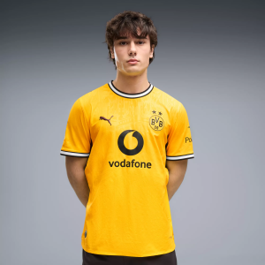 PUMA Adult Borussia Dortmund 2026 Home Authentic Jersey, Men's, Small, Yellow