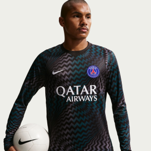 Nike Adult Paris Saint-Germain FC Black 2026 Home Goalkeeper Jersey, Men's, Small