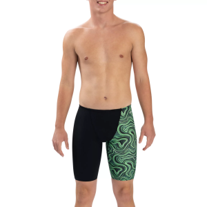 Dolfin Dolfin Men's Reliance Print Asymmetrical Jammer, Size 28, Tsunami Green - $54.99 at DICK'S Sporting Goods
