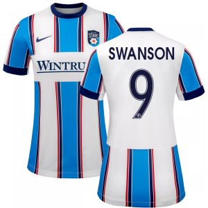 Nike Adult Chicago Stars Mallory Swanson #9 Blue 2026 Home Swingman Jersey, Men's, Large, Multi