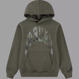 Jordan Boys' Realtree Print Fill Hoodie, XL, Medium Olive