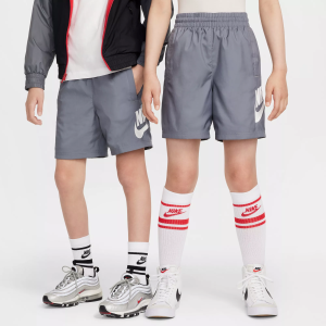 Nike Kids' Sportswear Club Woven 6" Short, XL, Smoke Grey/White