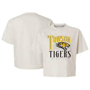 Image One Image One Women's Towson Tigers Natural Heather Boxy T-Shirt, Medium, Tan - $39.99 at DICK'S Sporting Goods