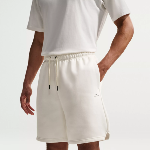 Nike Men's Therma-FIT Standard Issue Brushed Fleece 8" Shorts, Large, Sail