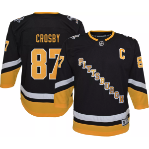 Outerstuff NHL Youth Pittsburgh Penguins Sidney Crosby #87 Alternate Premier Jersey, L/XL, Black - $32.97 at DICK'S Sporting Goods