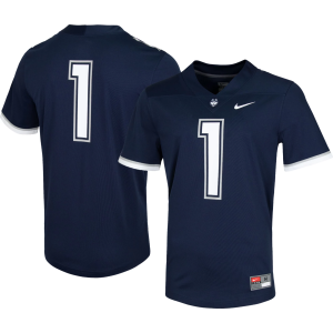 Nike Men's UConn Huskies #1 Navy Untouchable Game Football Jersey, Medium, Blue