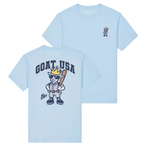 GOAT USA Baseball All-Stars T-Shirt, Men's, XS, Delicate Blue