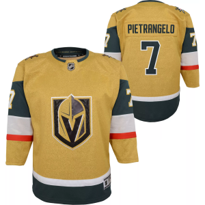 Outerstuff Outerstuff Youth Vegas Golden Knights Alex Pietrangelo #7 Gold Authentic Jersey, L/XL, Yellow - $33.97 at DICK'S Sporting Goods