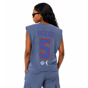 round21 Adult Atlanta Dream Blue Angel Reese #5 Motion Strength T-Shirt, Men's, XXL, Multi
