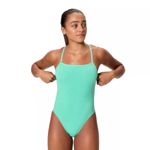 Speedo Speedo Women's Solid V-Back One-Piece Swimsuit, Size 32, Aqua Breeze - $72.00 at DICK'S Sporting Goods