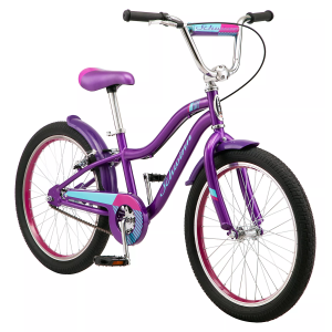 Schwinn Signature Girls' Sunnyside 20'' Bike | 20" | Girls' | Purple | Bikes | Youth Bikes | Junior Pavement Bikes | Girls JR Pavement Bikes