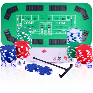 Hathaway 3-in-1 Portable Casino Set, Green