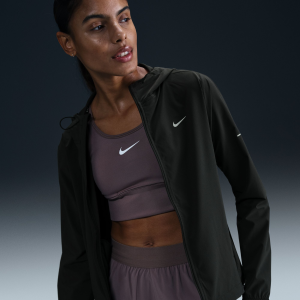 Nike Women's Swift Repel Packable Running Jacket, XS, Black/Ref Silv