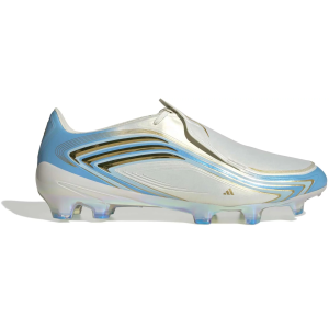 adidas F50 Messi Elite FG Soccer Cleats, M5/W6, White/Blue | Great Father's Day Gift