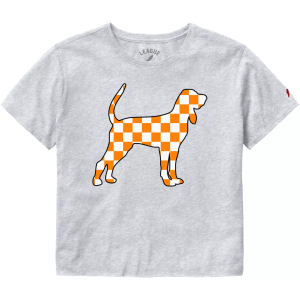 League-Legacy Women's Tennessee Volunteers Ash Dog T-Shirt, Small, Gray