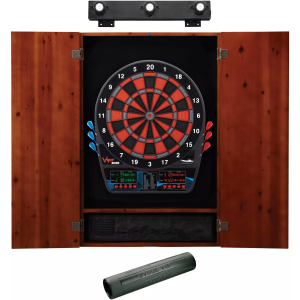 Viper Orion Electronic Dartboard Cabinet Bundle, Cinnamon