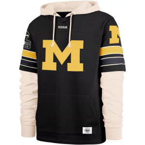 '47 '47 Men's Michigan Wolverines Black Split Zone Cornerback Lacer Pullover Hoodie, XXL - $88.97 at DICK'S Sporting Goods