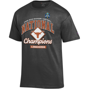 Champion Champion Adult 2026 Women's College World Series Softball Champions Texas Longhorns T-Shirt, XL, Gray - $29.99 at DICK'S Sporting Goods