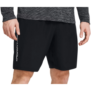 Under Armour Men's Tech Woven 7'' Wordmark Shorts, XL, Black/White