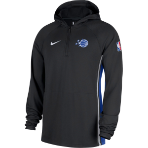 Nike Men's Orlando Magic Black On Court Zone Warmup Pullover Hoodie, Small