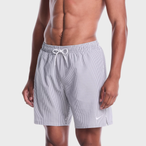 Nike Men's Breaker Ripple 7" Lined Volley Swim Trunks, XXL, Black | Great Father's Day Gift