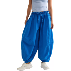 FP Movement Women's On The Pulse Balloon Pants, Large, Light Cobalt