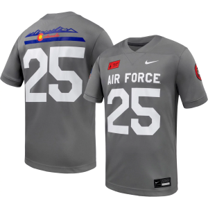 Nike Adult Air Force Falcons Rivalry Grey Replica Football Jersey, Men's, Small, Gray