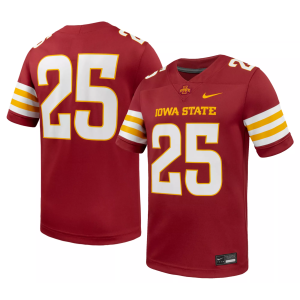 Nike Men's Iowa State Cyclones Crimson Replica Home Football Jersey, Small, Red