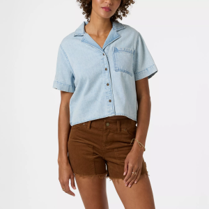 O'Neill Women's O'Riginals Channing Denim Shirt, XS, Indigo