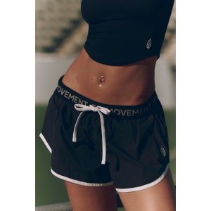 FP Movement Women's Now Or Never Run Shorts, Large, Black Combo