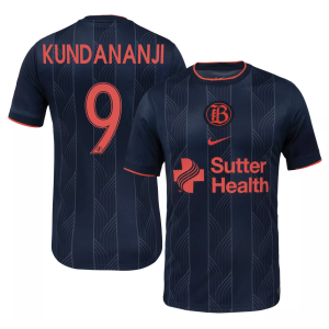 Nike Men's Bay FC Racheal Kundananji #9 Grey Away Replica Jersey, Medium