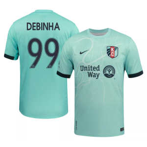 Nike Men's Kansas City Current Debinha #99 Light Blue Away Replica Jersey, Small