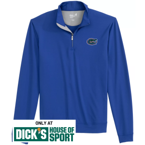 Johnnie-O Men's Florida Gators Royal Motion 1/4 Zip Pullover, Small, Blue | Great Father's Day Gift