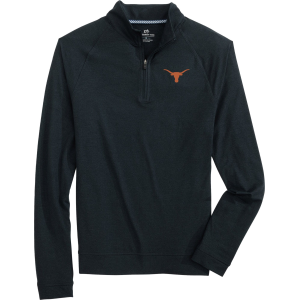 Southern Tide Men's Texas Longhorns Black Cruiser Quarter-Zip Jacket, Medium