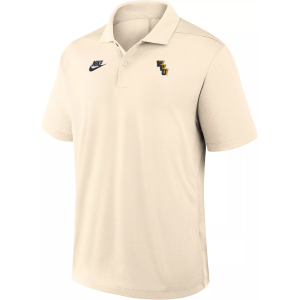 Nike Men's West Virginia Mountaineers Natural Victory Plus Legacy Polo, XL, Tan | Great Father's Day Gift