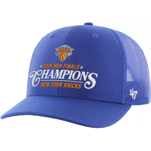 '47 '47 Adult 2026 NBA Champions New York Knicks Trucker Hat, Men's, Blue - $40.00 at DICK'S Sporting Goods