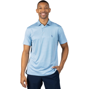 TailorByrd Men's Micro Clover Performance Polo, XXL, Green