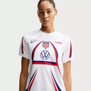 Nike X2 Women's USMNT X V.A.A. 2026 Home Prematch Jersey, Large, White