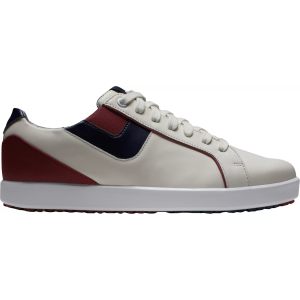 FootJoy Women's Links Golf Shoes, Size 6, Bone/Burgundy/Navy
