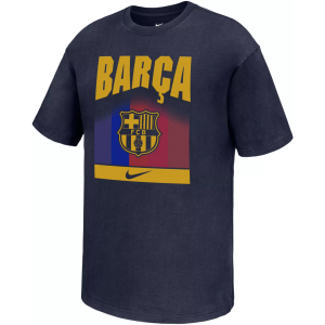 Nike Adult FC Barcelona Max90 T-Shirt, Men's, Medium, Blue