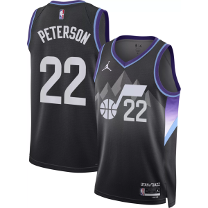 Jordan Adult Utah Jazz Darryn Peterson 2026 NBA Draft Pick Swingman Statement Jersey, Men's, Large, Purple