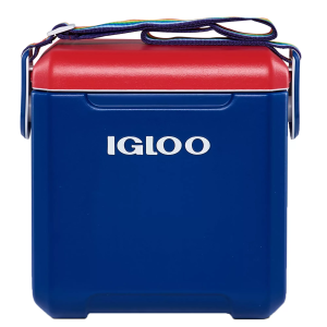 Igloo 11 Qt. Tag Along Too Cooler, Deep Blu/White/Racer Red