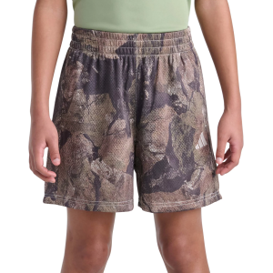 adidas Boys' Rock Camo Printed Short, Large, Khaki