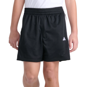 adidas Boys' 3-Stripe Short, Large, Black Adi