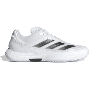 adidas Men's Defiant Speed 2 Tennis Shoes, Size 8, White/Black/Grey
