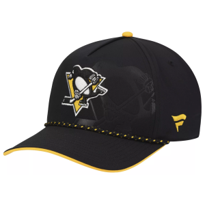 NHL Adult Pittsburgh Penguins Black 2026 Draft A-Frame Snapback Adjustable Hat, Men's
