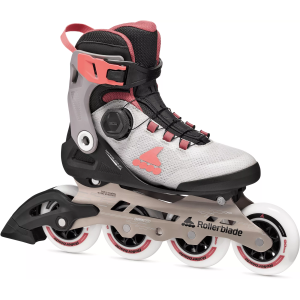 Rollerblade Women's Macroblade 90 BOA, Size 6/6.5, Grey/Amethyst Rose